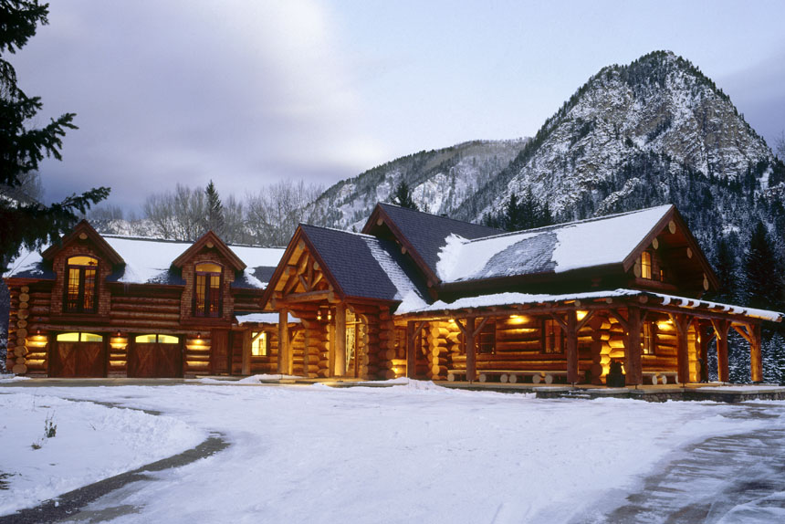 Log Cabin Residential Architecture Colorado David Johnston Architects